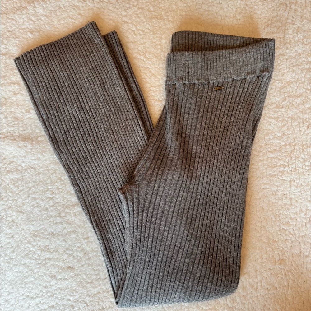 Savage X Fenty‎ Ribbed Knit Flare Pants Gray XL Lounge Stretch